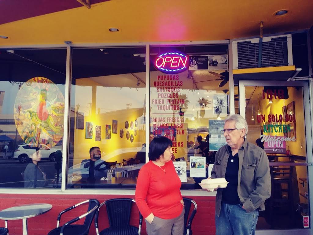 Un Solo Sol | restaurant | 1818 E 1st St, Los Angeles, CA 90033, USA | 3232698680 OR +1 323-269-8680