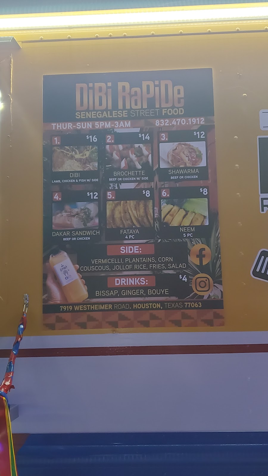 Dibi Rapide (Food Truck) | restaurant | 7919 Westheimer Rd, Houston, TX 77063, USA | 8324701912 OR +1 832-470-1912