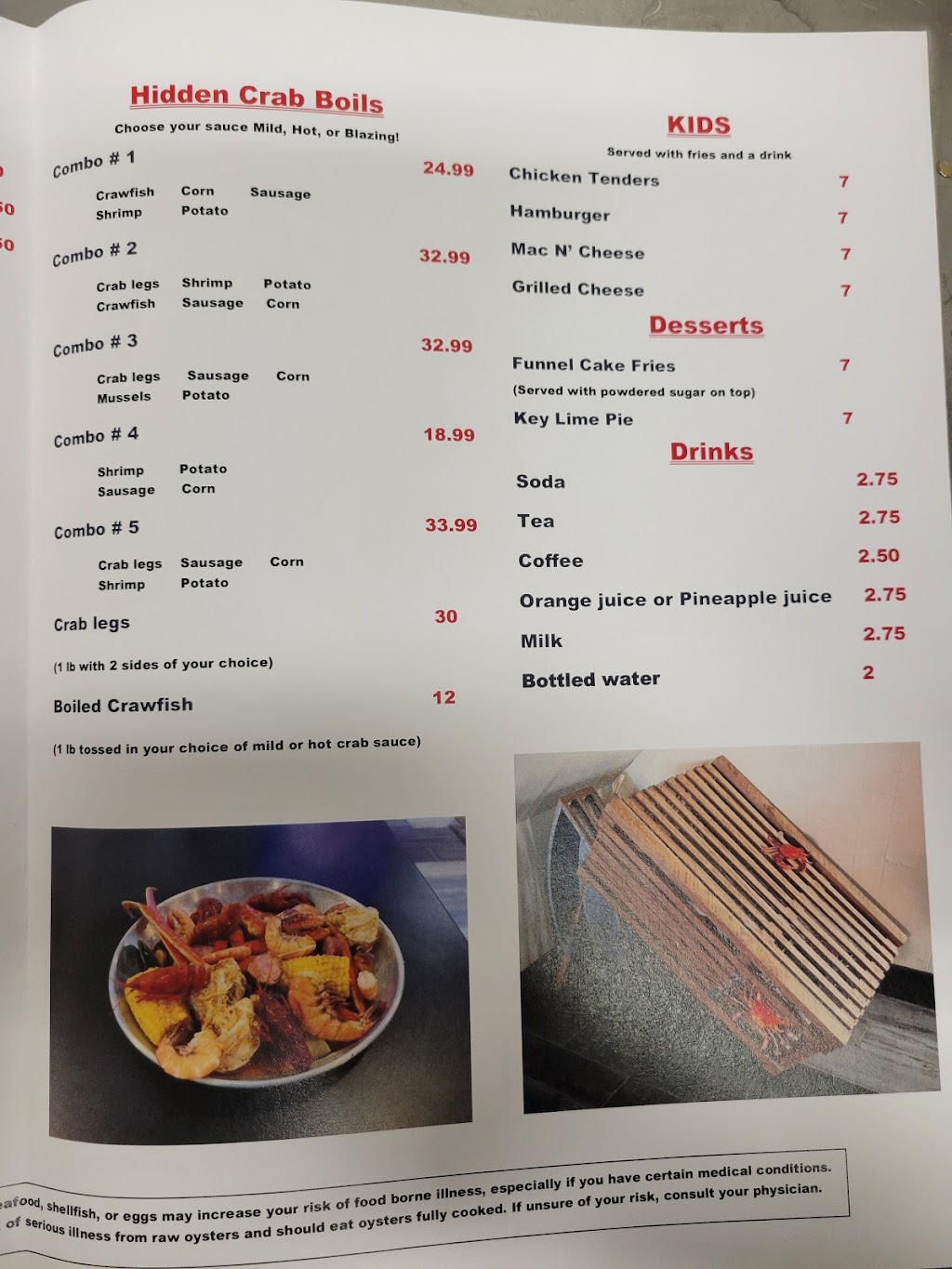 The Hidden Crab | restaurant | 942699 Old Nassauville Rd, Fernandina Beach, FL 32034, USA | 9048442670 OR +1 904-844-2670