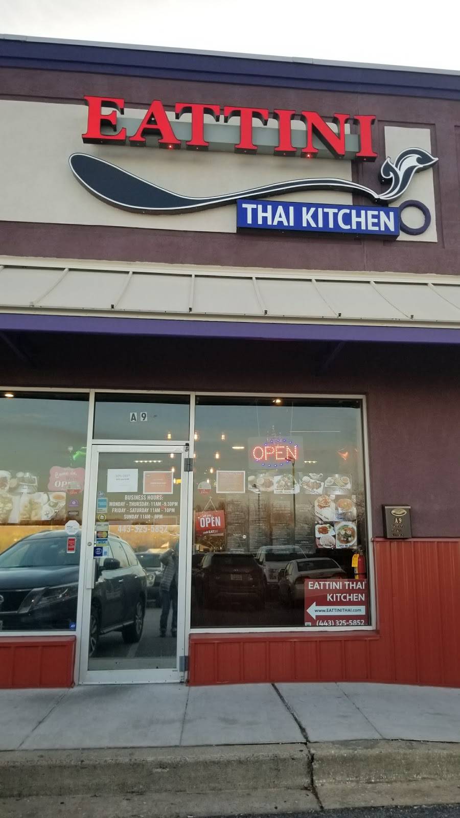 Eattini Thai Kitchen | restaurant | 10045 Baltimore National Pike, Suite A9, Ellicott City, MD 21042, USA | 4433255852 OR +1 443-325-5852