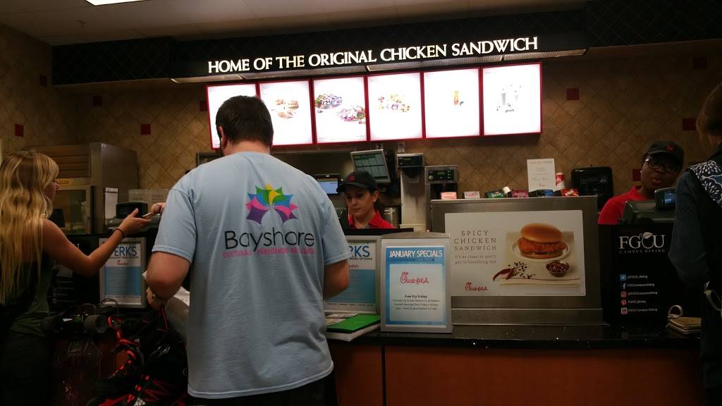 Chick-fil-A | restaurant | Student Union Building, 10501 FGCU Blvd S, Fort Myers, FL 33965, USA | 2395901293 OR +1 239-590-1293