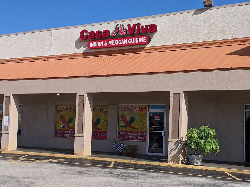 Casa Viva Indian & Mexican Cuisine | restaurant | 18911 S Tamiami Trail #17, Fort Myers, FL 33908, USA | 2397891961 OR +1 239-789-1961