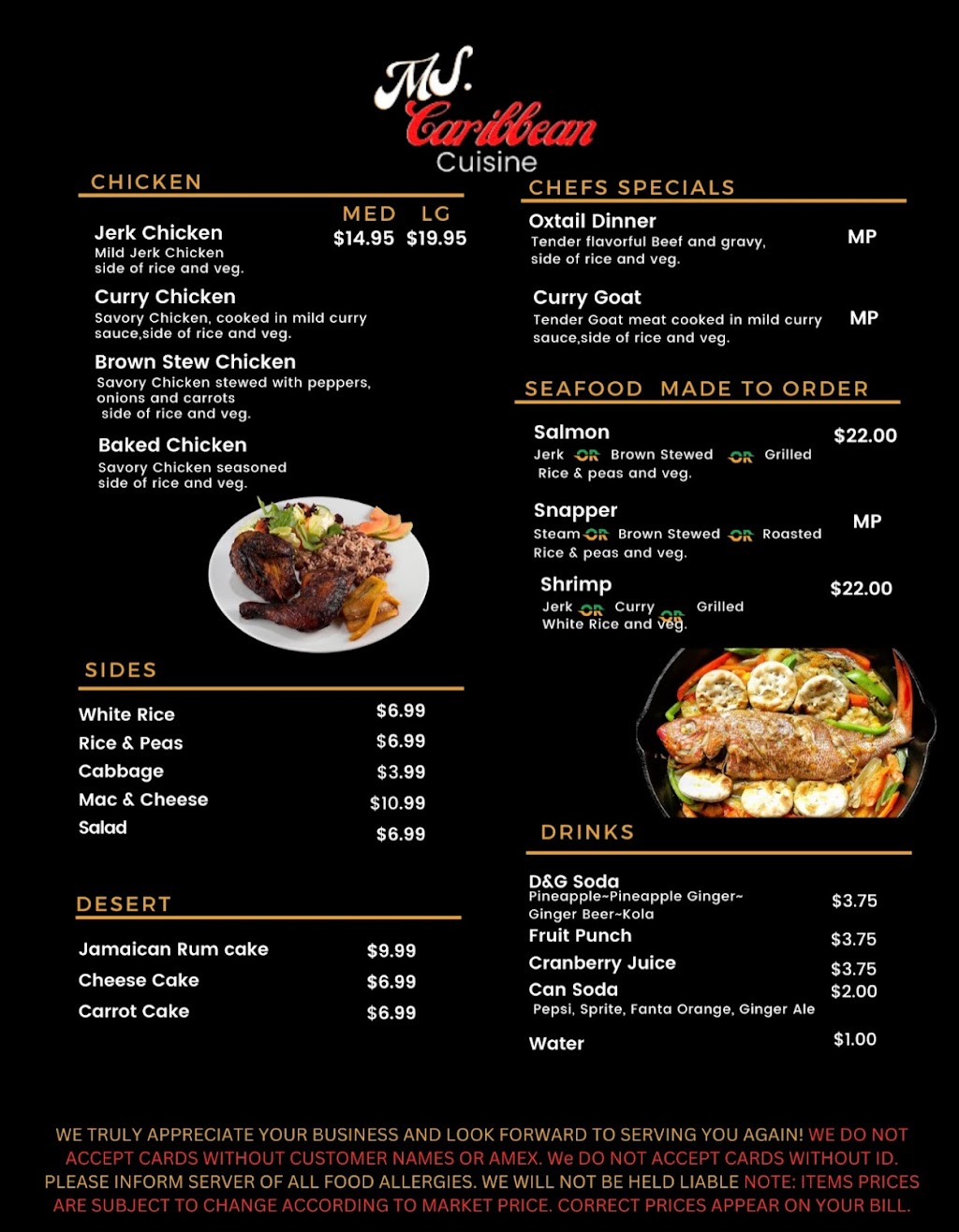 MS Caribbean Cuisine | restaurant | 8929 Pocahontas Trail, Providence Forge, VA 23140, USA | 7035941805 OR +1 703-594-1805