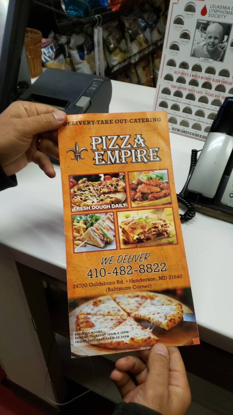 Pizza Empire | restaurant | 24700 Goldsboro Rd, Henderson, MD 21640, USA | 4104828822 OR +1 410-482-8822