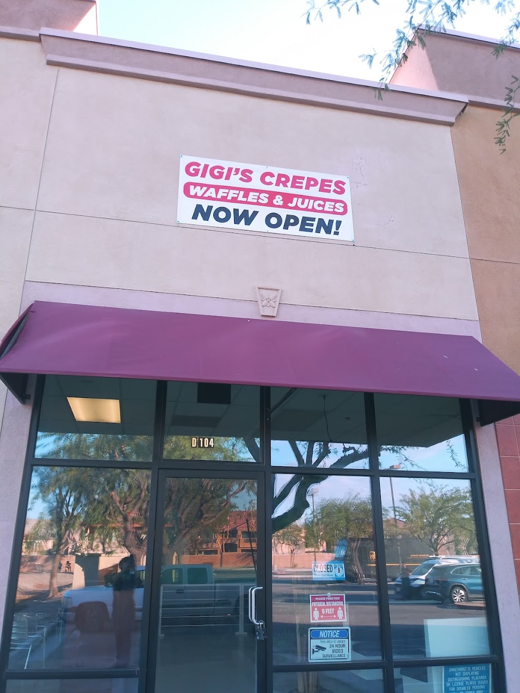 GiGis Crepes Waffles & Juices | restaurant | 68030 Vista Chino Unit D104, Cathedral City, CA 92234, USA | 7606685628 OR +1 760-668-5628