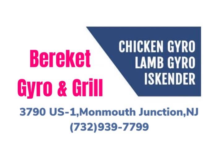 Bereket Gyro & Grill | restaurant | 3790 US-1, Monmouth Junction, NJ 08852, USA | 7329297799 OR +1 732-929-7799