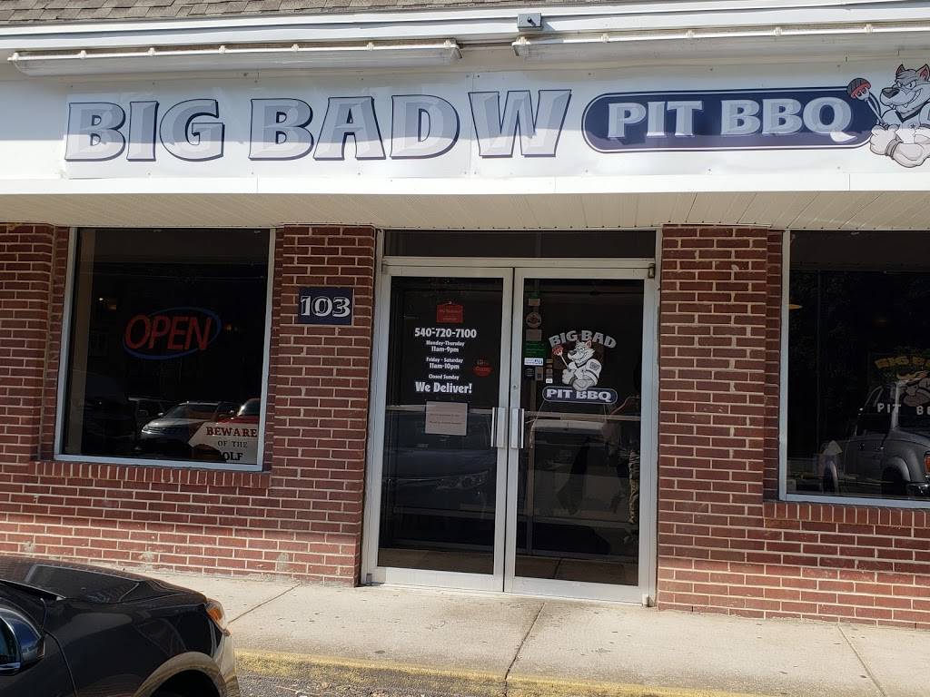 Big Bad W Pit BBQ | restaurant | 3249 Jefferson Davis Hwy Ste 103, Stafford, VA 22554, USA | 5407207100 OR +1 540-720-7100