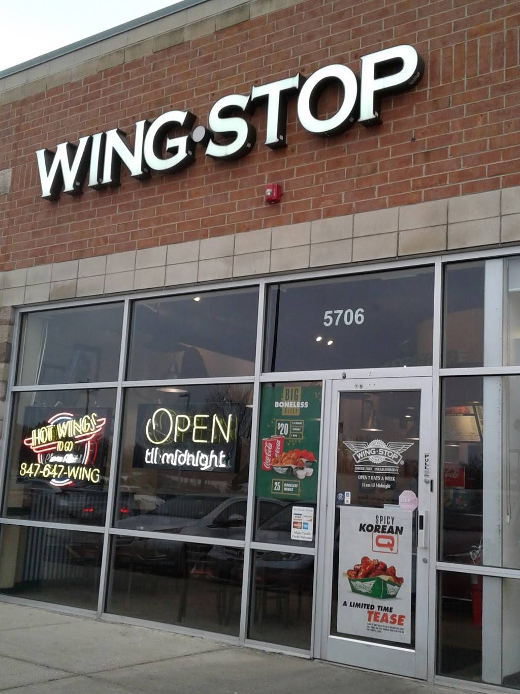 Wingstop | restaurant | 5706 W Touhy Ave, Ste A-2, Niles, IL 60714, USA | 8476479464 OR +1 847-647-9464