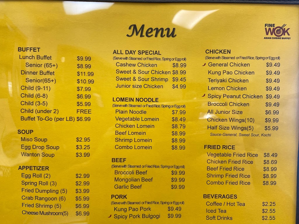 Fine Wok | restaurant | 320 E Mt Vernon Blvd, Mt Vernon, MO 65712, USA | 4173169329 OR +1 417-316-9329