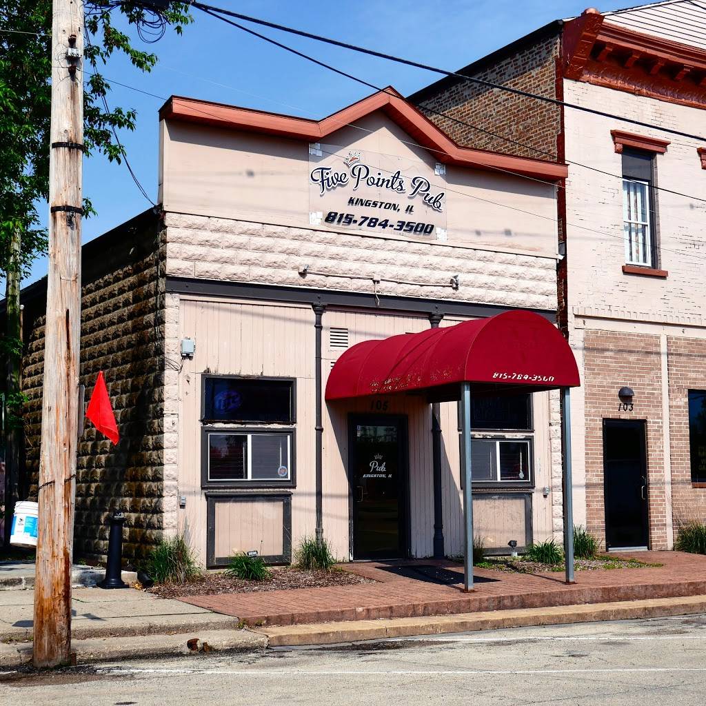 Five Points Pub | restaurant | 105 Main St, Kingston, IL 60145, USA | 8157843500 OR +1 815-784-3500