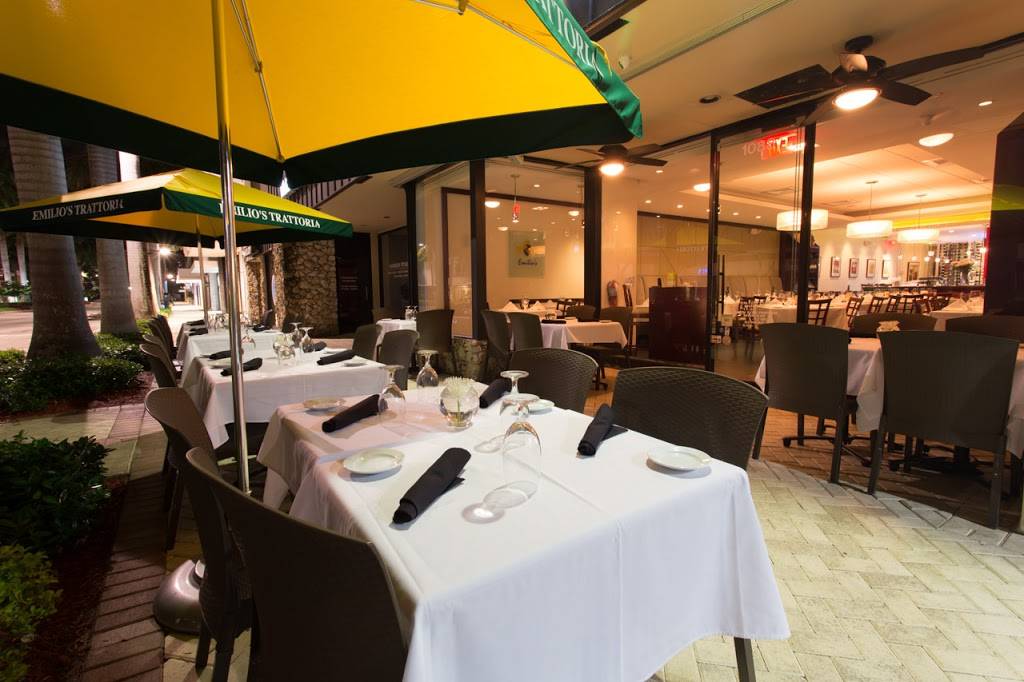 Emilios Trattoria | restaurant | 1088 Kane Concourse, Bay Harbor Islands, FL 33154, USA | 3058658989 OR +1 305-865-8989