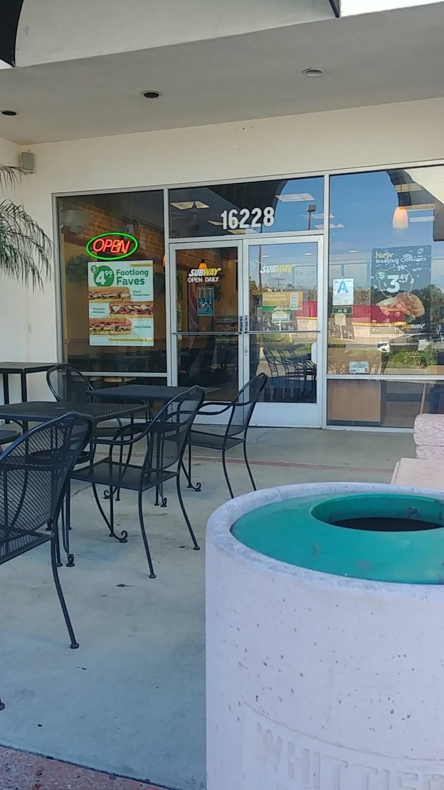 Subway Restaurants | restaurant | 16228 E Whittier Blvd, Whittier, CA 90603, USA | 5629472710 OR +1 562-947-2710