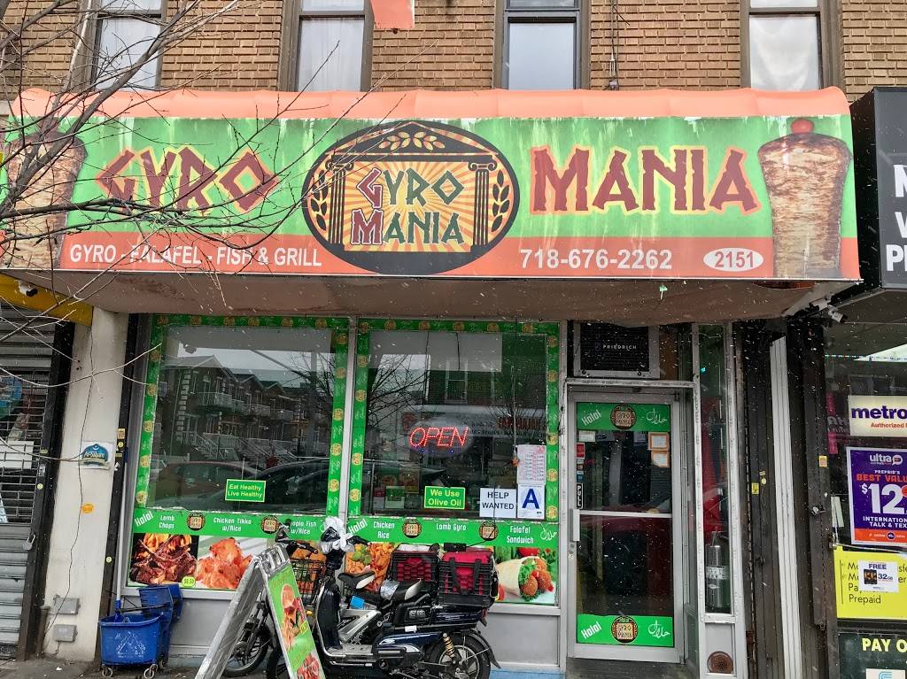 Gyro Mania | restaurant | 2151 Bath Ave, Brooklyn, NY 11214, USA | 7186762262 OR +1 718-676-2262