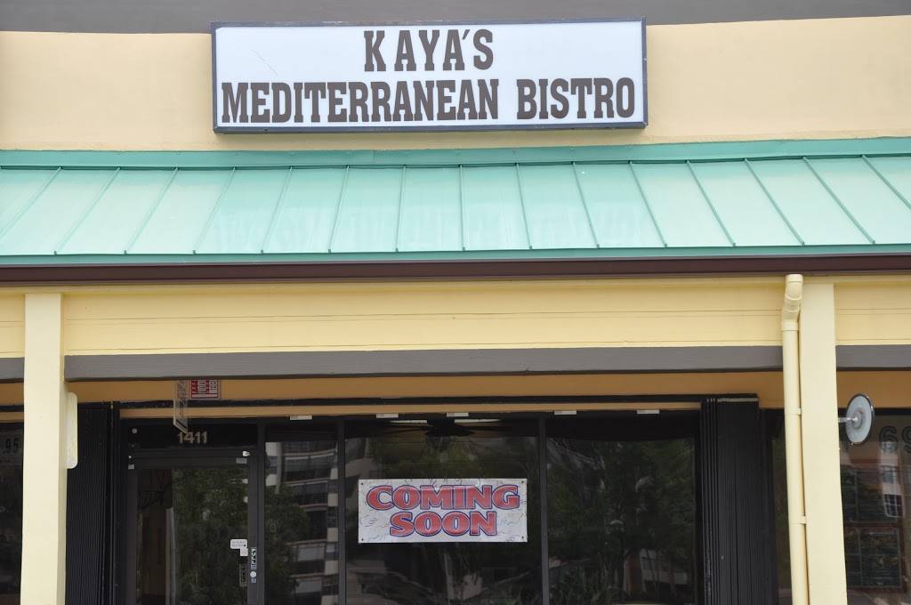 Kayas Mediterranean Bistro | restaurant | 1411 N Palm Ave, Pembroke Pines, FL 33026, USA | 9545890674 OR +1 954-589-0674