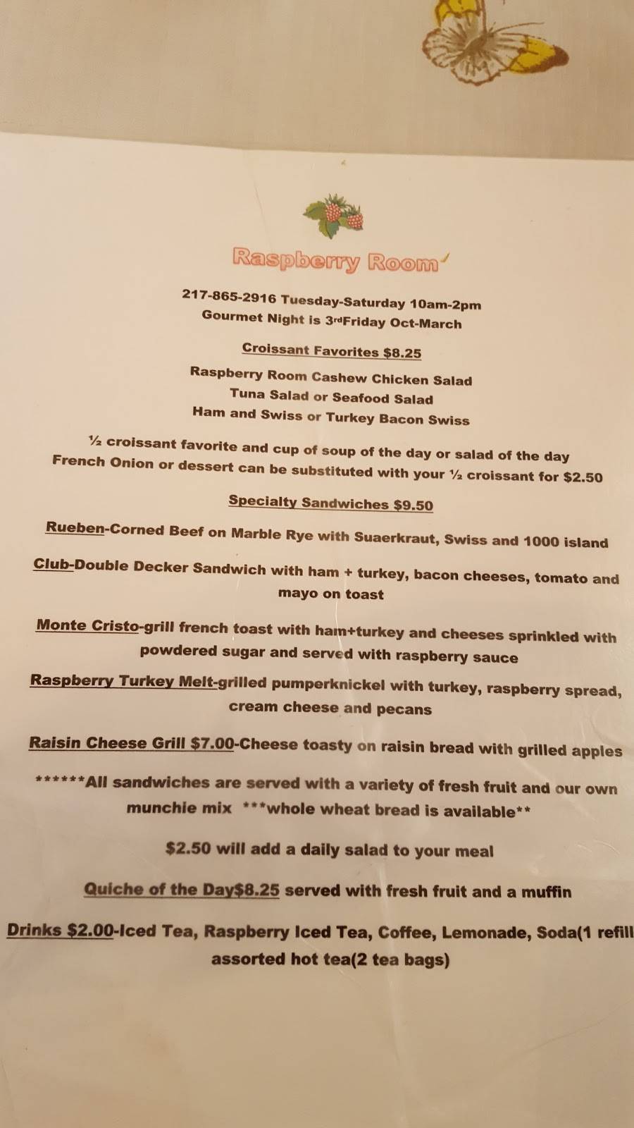 Raspberry Room | restaurant | 5025 US-51 BUS, Decatur, IL 62521, USA | 2178652916 OR +1 217-865-2916