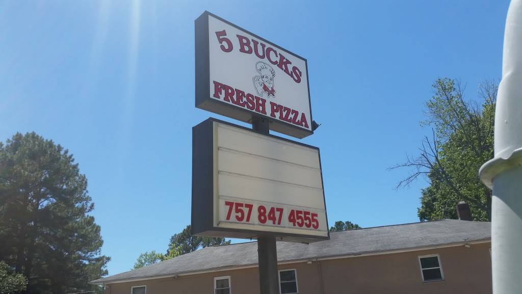 5 Bucks Fresh Pizza | restaurant | 17303 Warwick Blvd, Newport News, VA 23603, USA | 7578474555 OR +1 757-847-4555