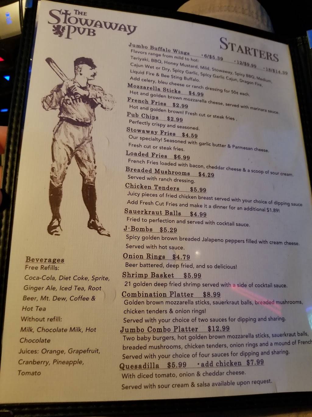 Stowaway Pub | restaurant | 3041 Graham Rd, Stow, OH 44224, USA | 3306786510 OR +1 330-678-6510