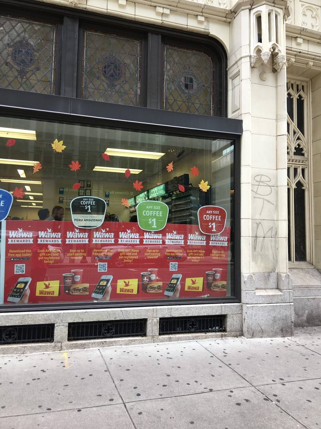 Wawa | cafe | 1707 Arch St, Philadelphia, PA 19103, USA | 2159779558 OR +1 215-977-9558