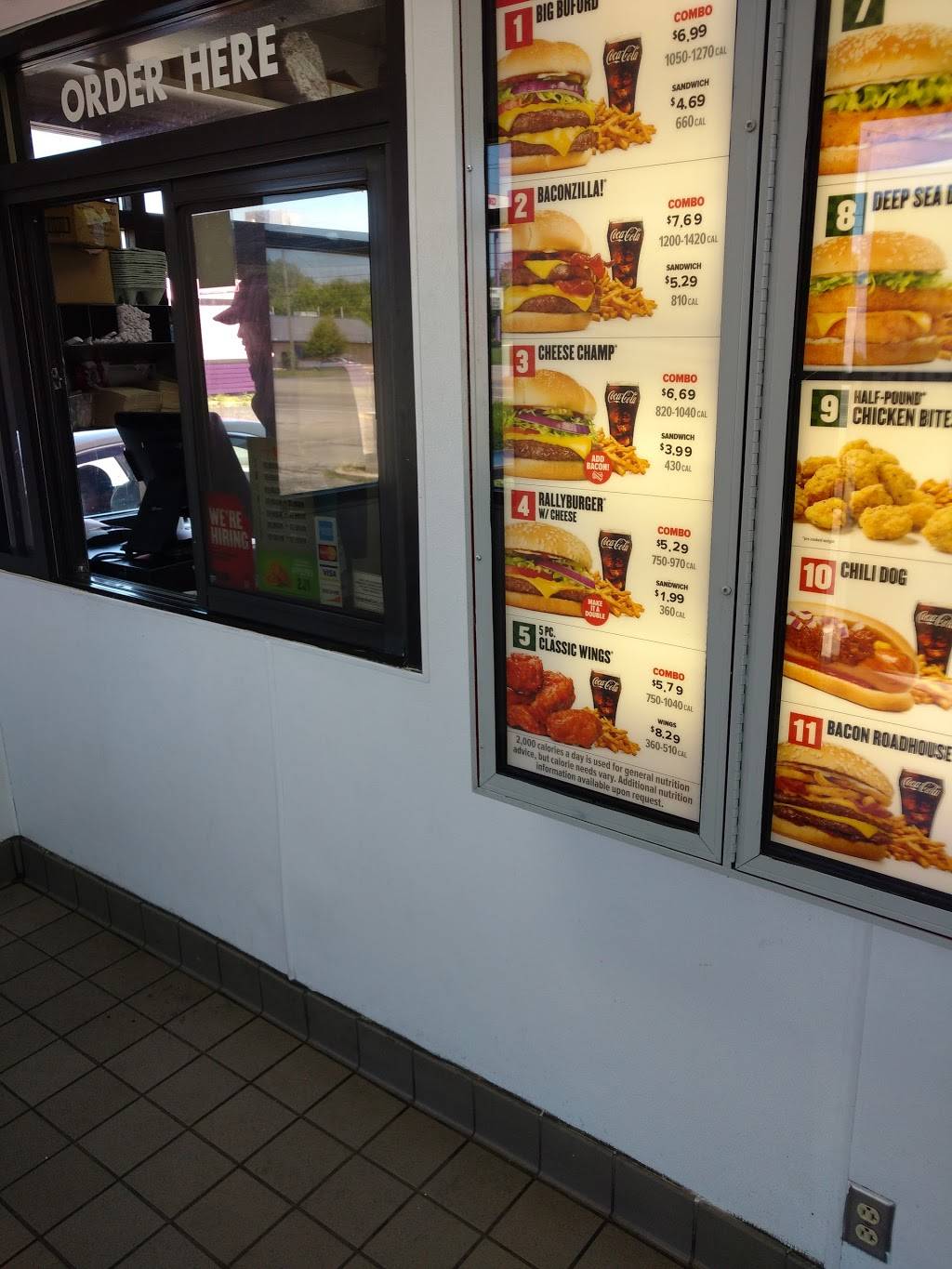 Rallys | restaurant | 3541 Lafayette Rd, Indianapolis, IN 46222, USA | 3172984483 OR +1 317-298-4483