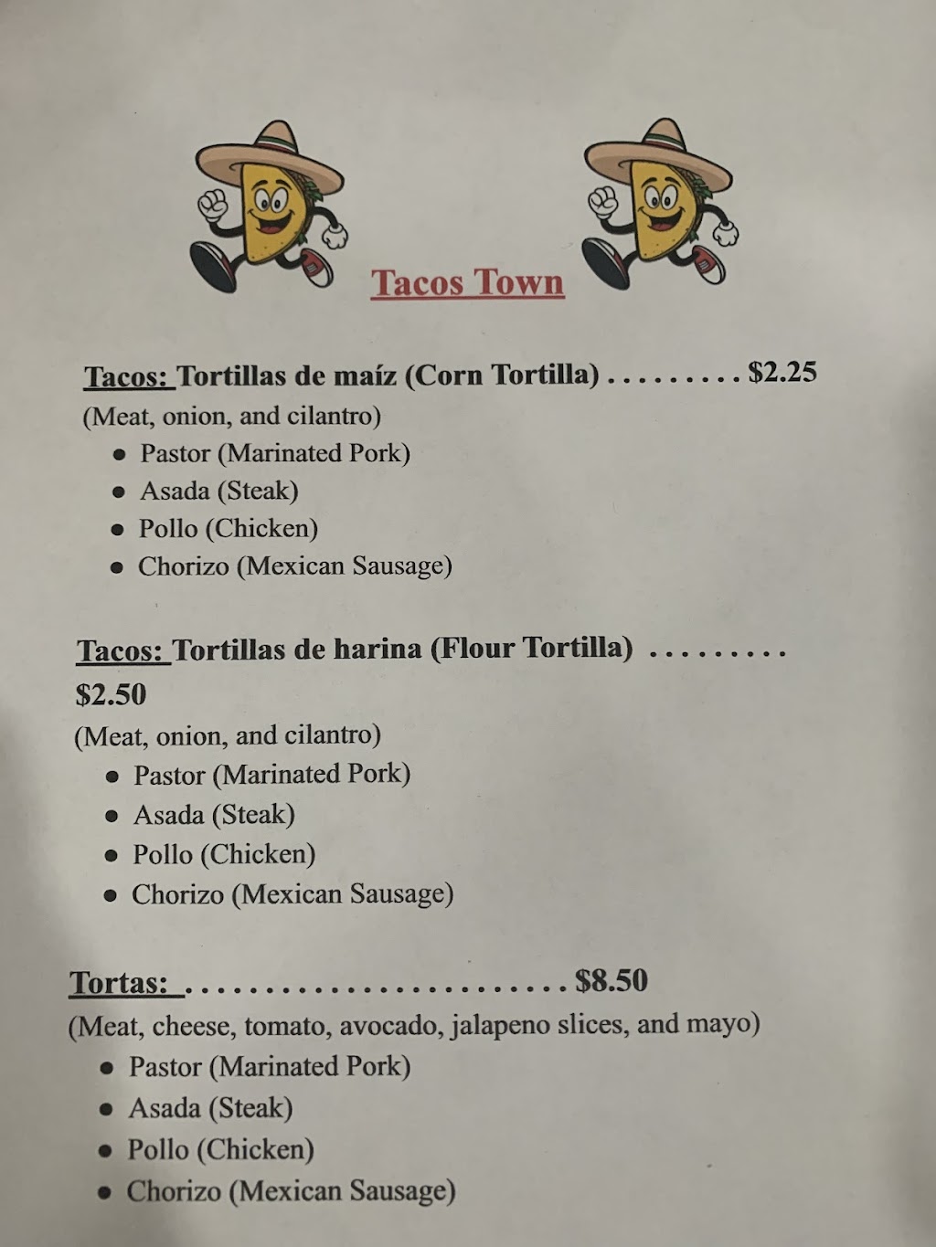 Tacos Town | restaurant | 105 5th St NE, Fort Payne, AL 35967, USA | 2565160367 OR +1 256-516-0367