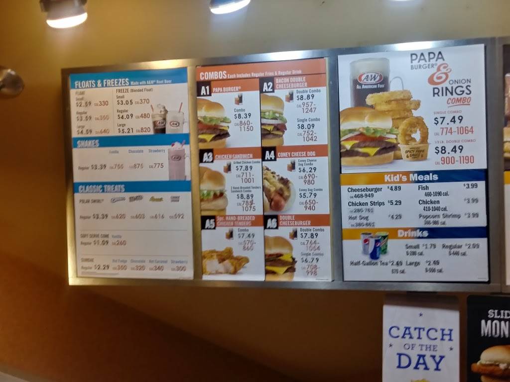 A&W Restaurant | restaurant | 4960 Lincoln Hwy, Matteson, IL 60443, USA | 7084817041 OR +1 708-481-7041