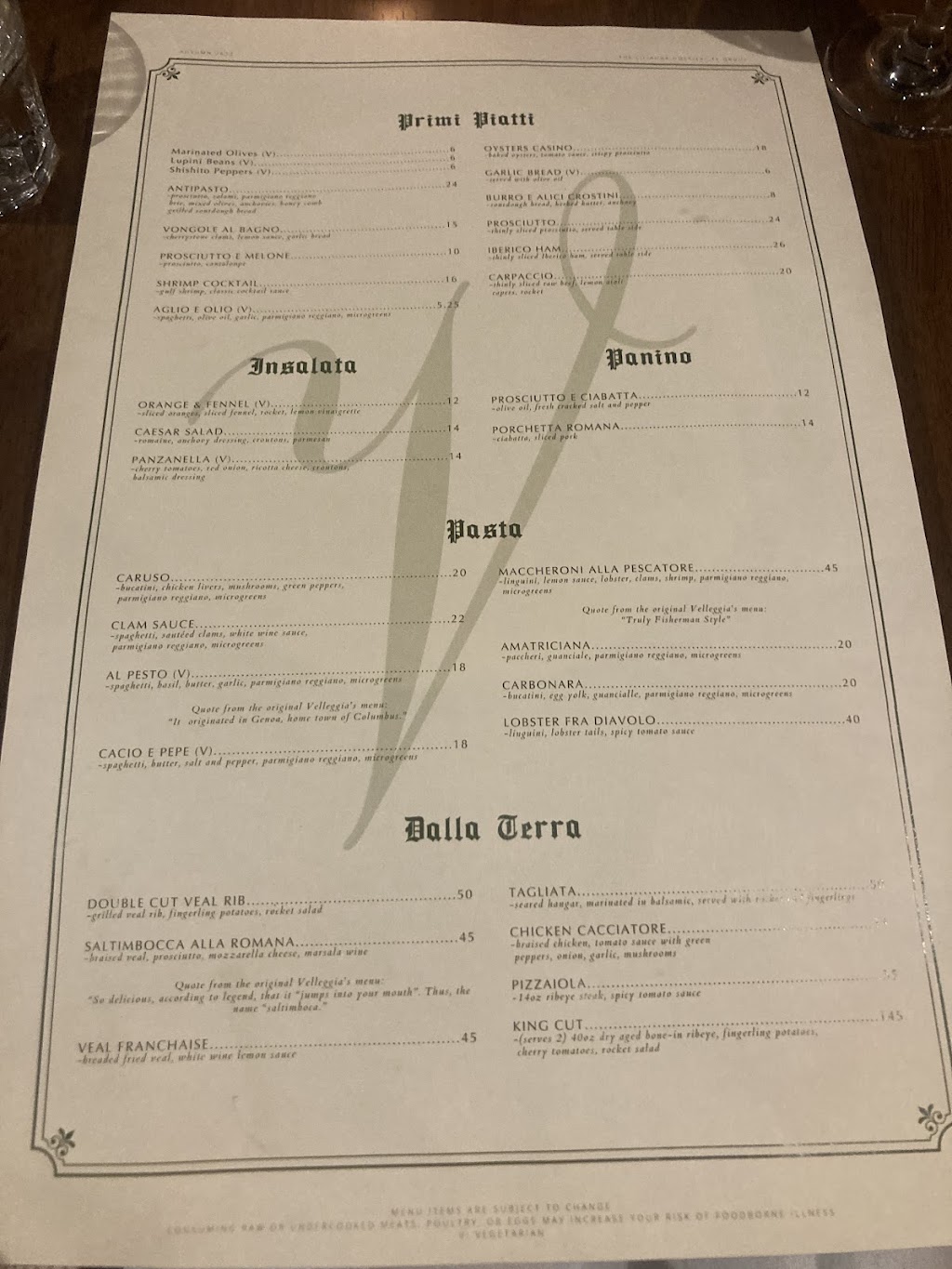 Velleggias | restaurant | Velleggias, 1065 S Charles St, Baltimore, MD 21230, USA | 4437085176 OR +1 443-708-5176