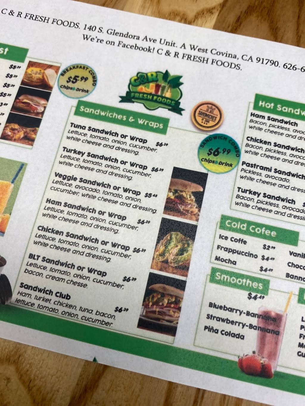 C&R Fresh Food | restaurant | 140 S Glendora Ave, West Covina, CA 91790, USA | 6266539550 OR +1 626-653-9550