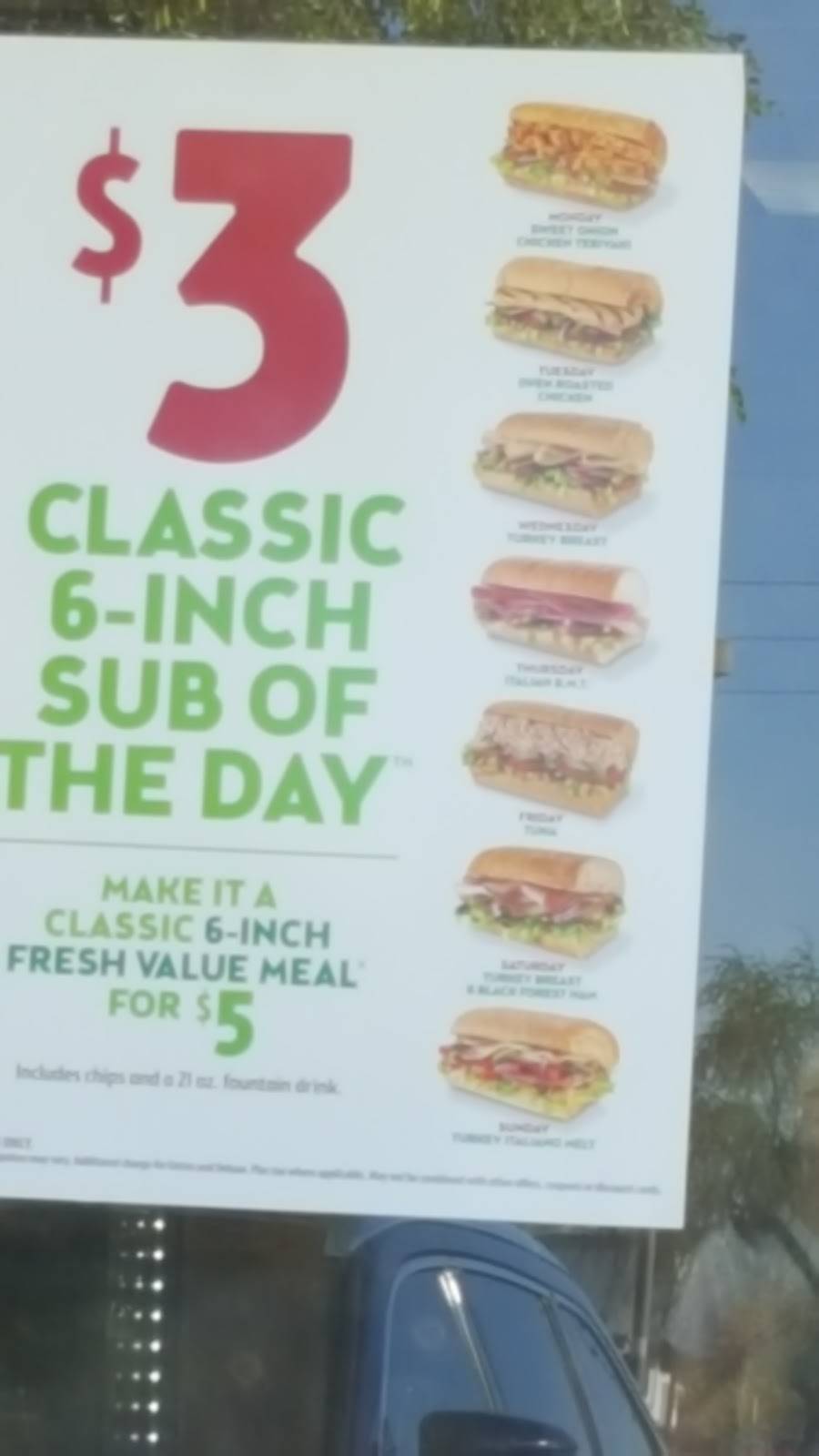 Subway | restaurant | Peoria Marketplace S/C, 7549 W Cactus Rd #113, Peoria, AZ 85381, USA | 6234860880 OR +1 623-486-0880