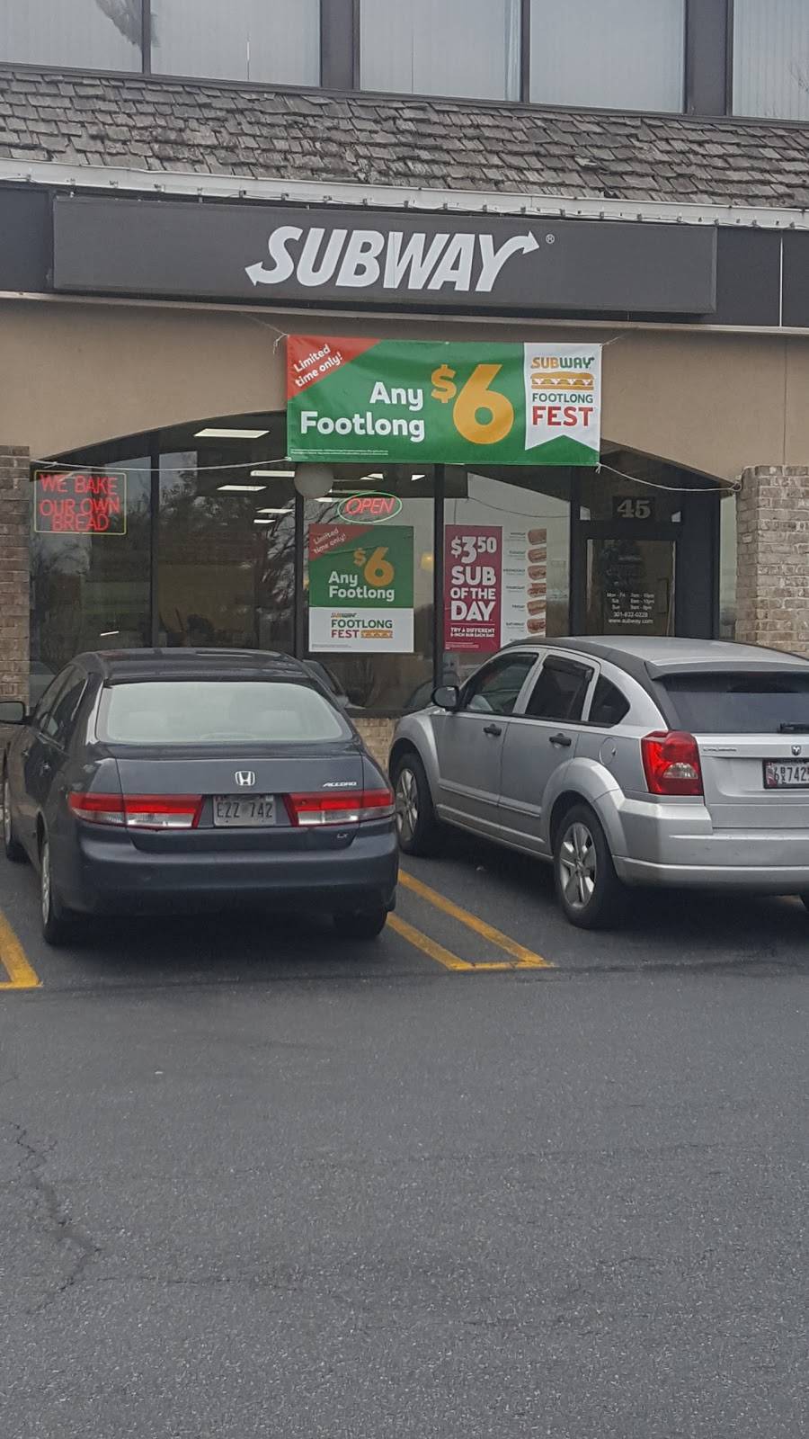 Subway Restaurants | restaurant | 45 Randolph Rd, Silver Spring, MD 20904, USA | 3016220228 OR +1 301-622-0228