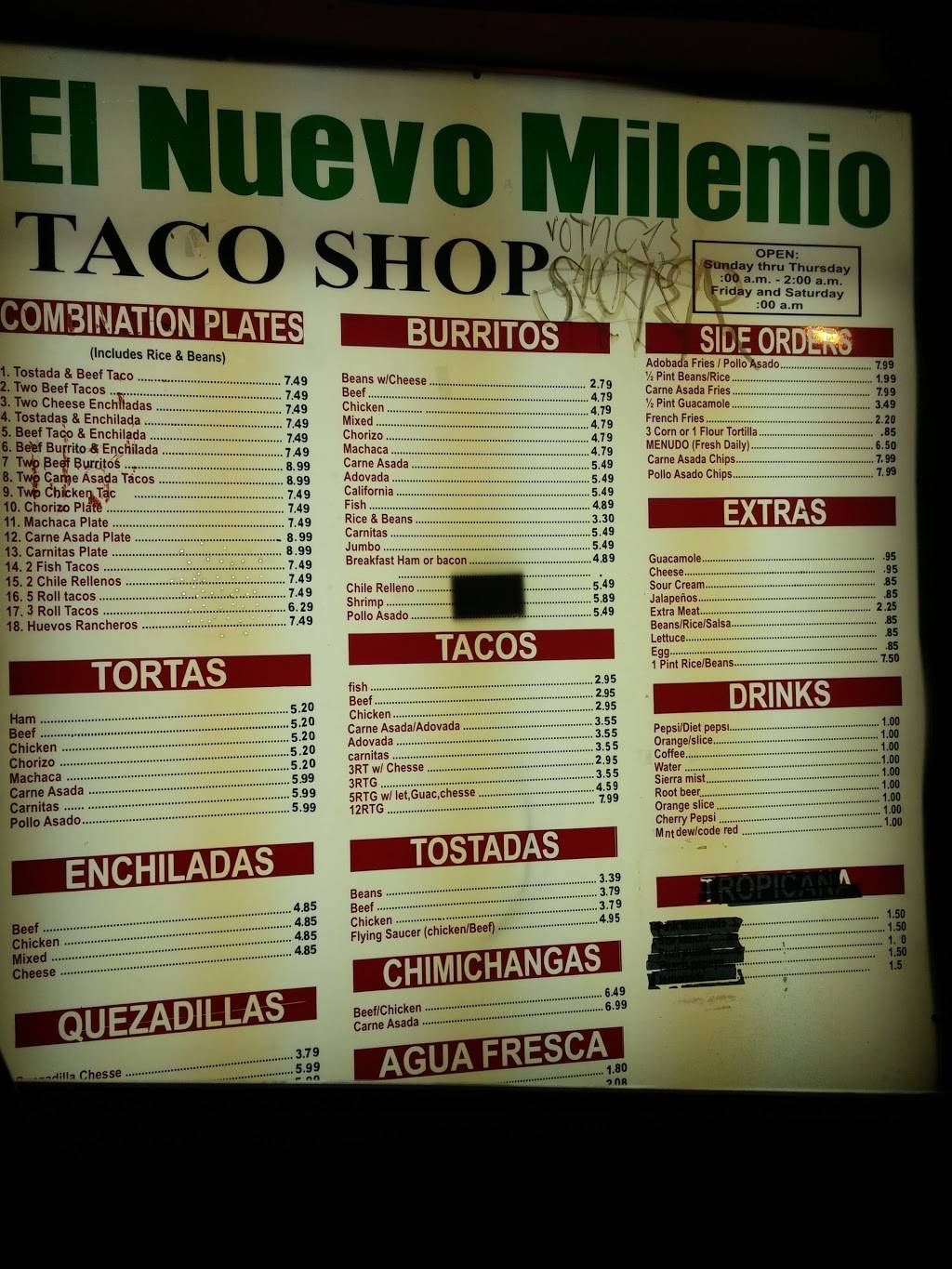 El Nuevo Milenio | restaurant | 2323 Division St, National City, CA 91950, USA | 6192621306 OR +1 619-262-1306