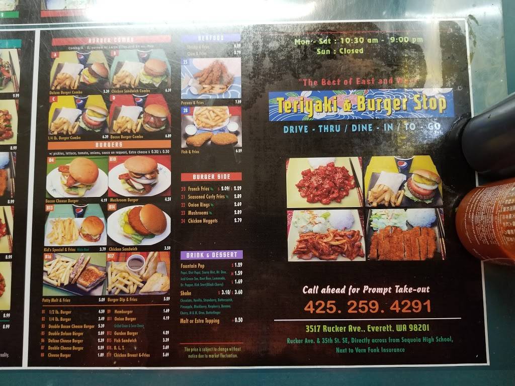 Burger Stop | restaurant | 3517 Rucker Ave, Everett, WA 98201, USA | 4252594291 OR +1 425-259-4291