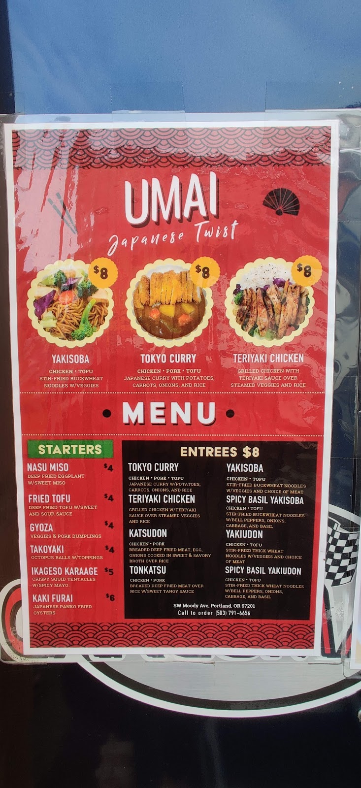 Umai Japanese Twist | restaurant | Portland, OR 97239, USA | 5037916656 OR +1 503-791-6656