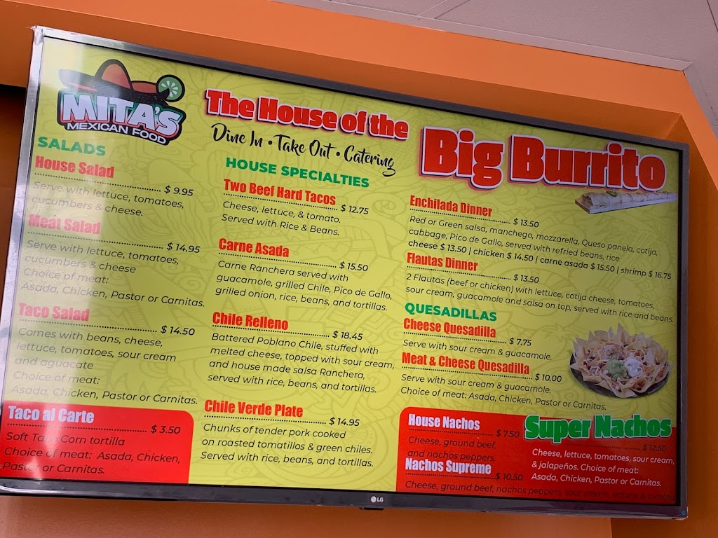 Mita’s Mexican food | restaurant | 1725 Northpark Blvd W, San Bernardino, CA 92407, USA | 9093526080 OR +1 909-352-6080