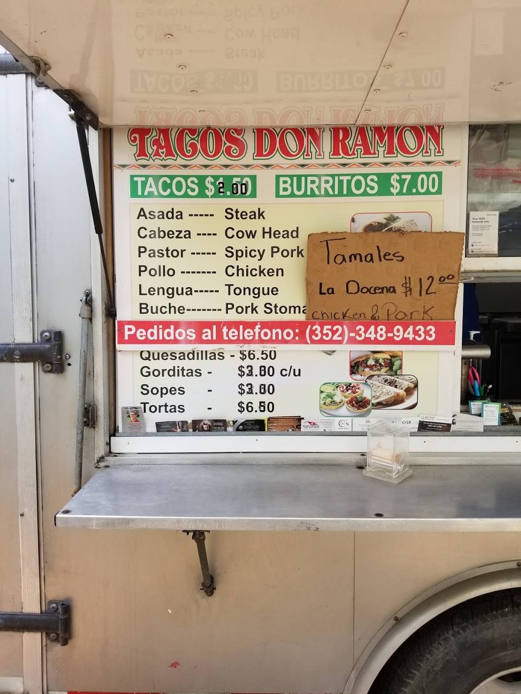 Tacos De Don Ramon | restaurant | 7048 FL-50, Groveland, FL 34736, USA | 3523489433 OR +1 352-348-9433
