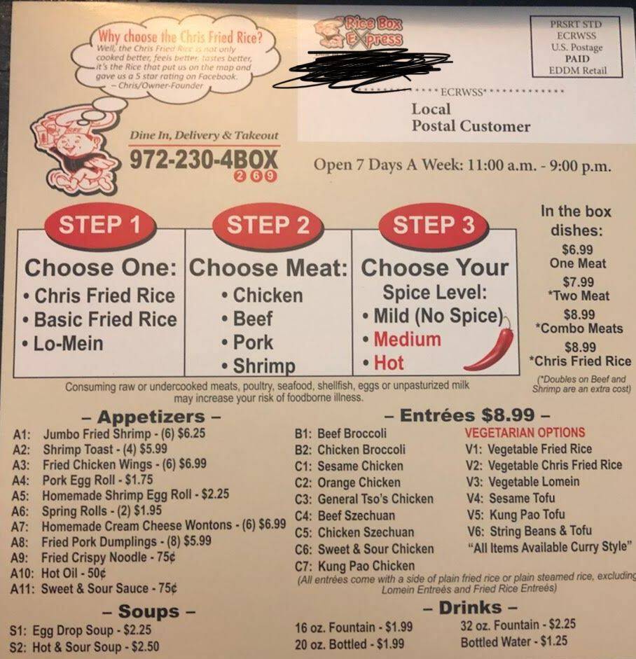 Rice Box Express | restaurant | 102 S Beltline Rd, Dallas, TX 75253, USA | 9729250700 OR +1 972-925-0700