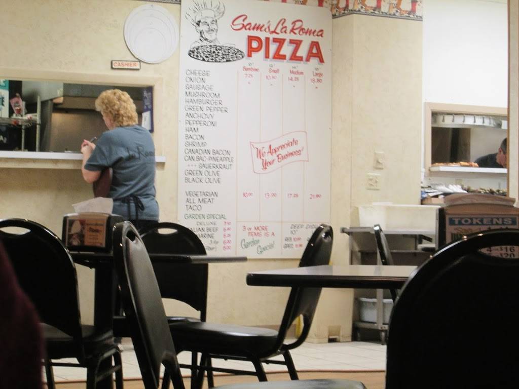 Sams La Roma Pizza House | restaurant | 103 E Exchange St, Geneseo, IL 61254, USA | 3099442285 OR +1 309-944-2285