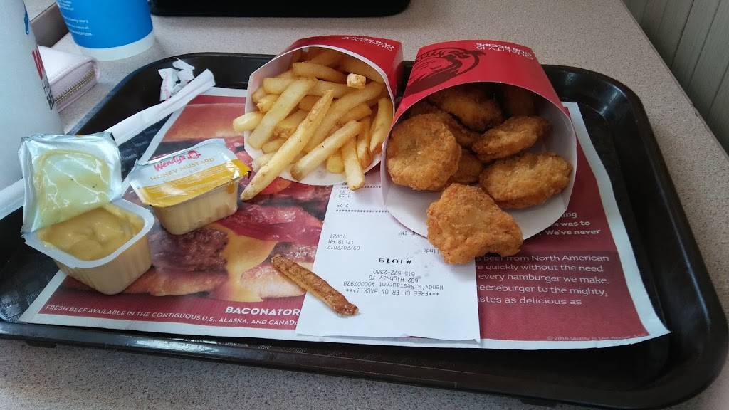 Wendys | restaurant | 692 TN-76, White House, TN 37188, USA | 6156722360 OR +1 615-672-2360