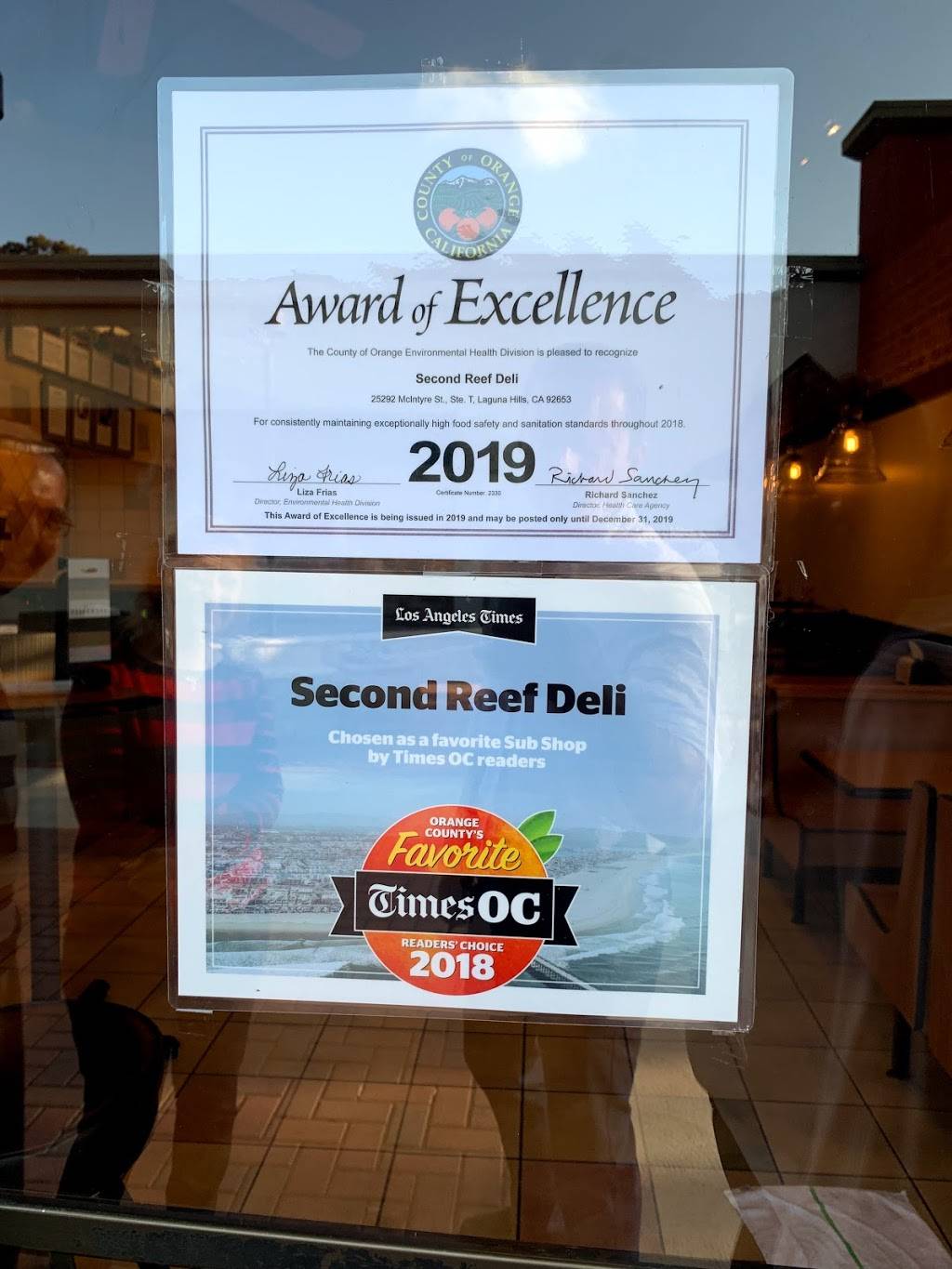 Second Reef Deli | restaurant | 25292 McIntyre St Suite:T, Laguna Hills, CA 92653, USA | 9496007713 OR +1 949-600-7713