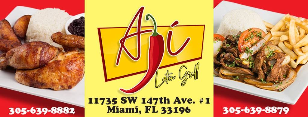 AJI Latin Grill | restaurant | 11735 SW 147th Ave #1, Miami, FL 33196, USA | 3056398882 OR +1 305-639-8882