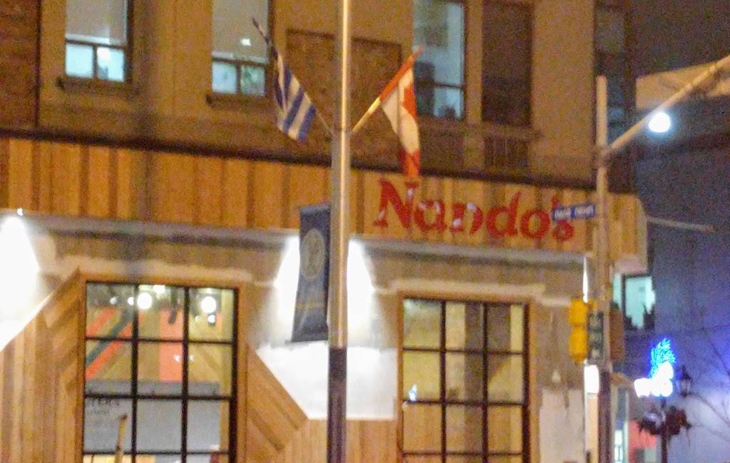 Nandos Danforth | meal takeaway | 671 Danforth Ave Unit A, Toronto, ON M4J 1L3, Canada | 4164615551 OR +1 416-461-5551