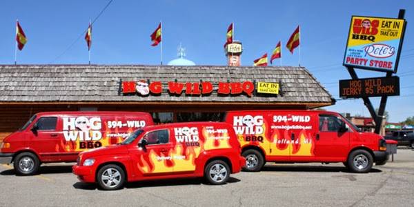 Hog Wild BBQ, Restaurant and Catering | restaurant | 154 W Lakewood Blvd, Holland, MI 49424, USA | 6163949453 OR +1 616-394-9453