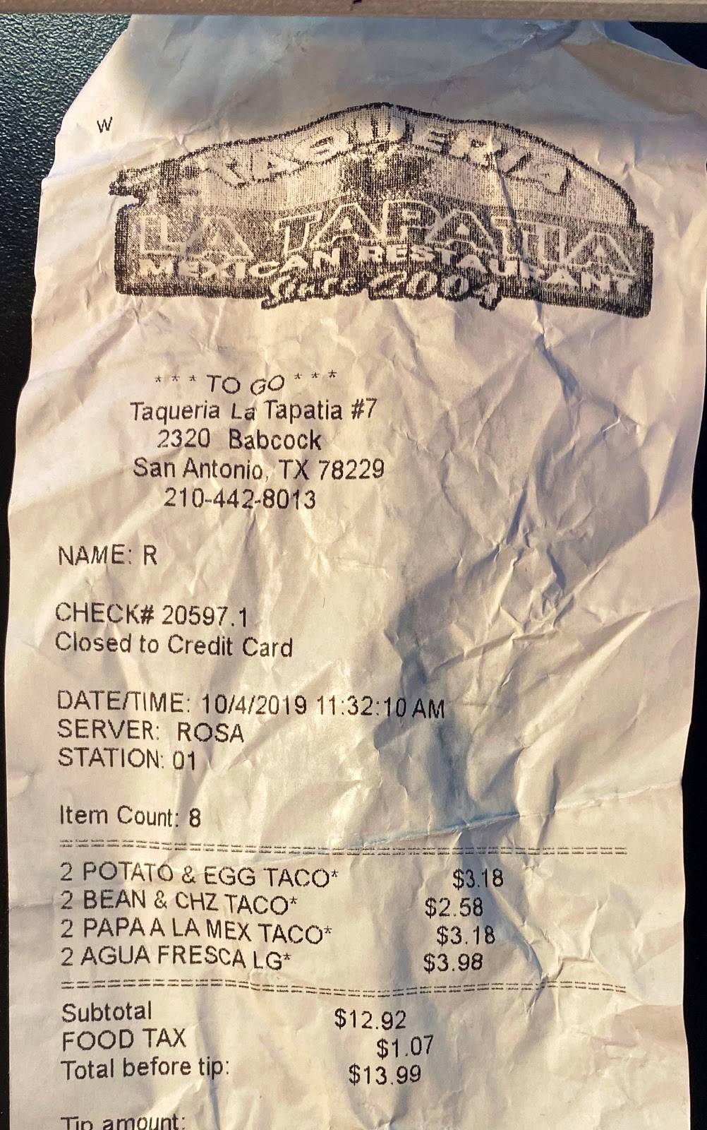 Taqueria La Tapatia | restaurant | 2320 Babcock Rd, San Antonio, TX 78229, USA | 2104428013 OR +1 210-442-8013