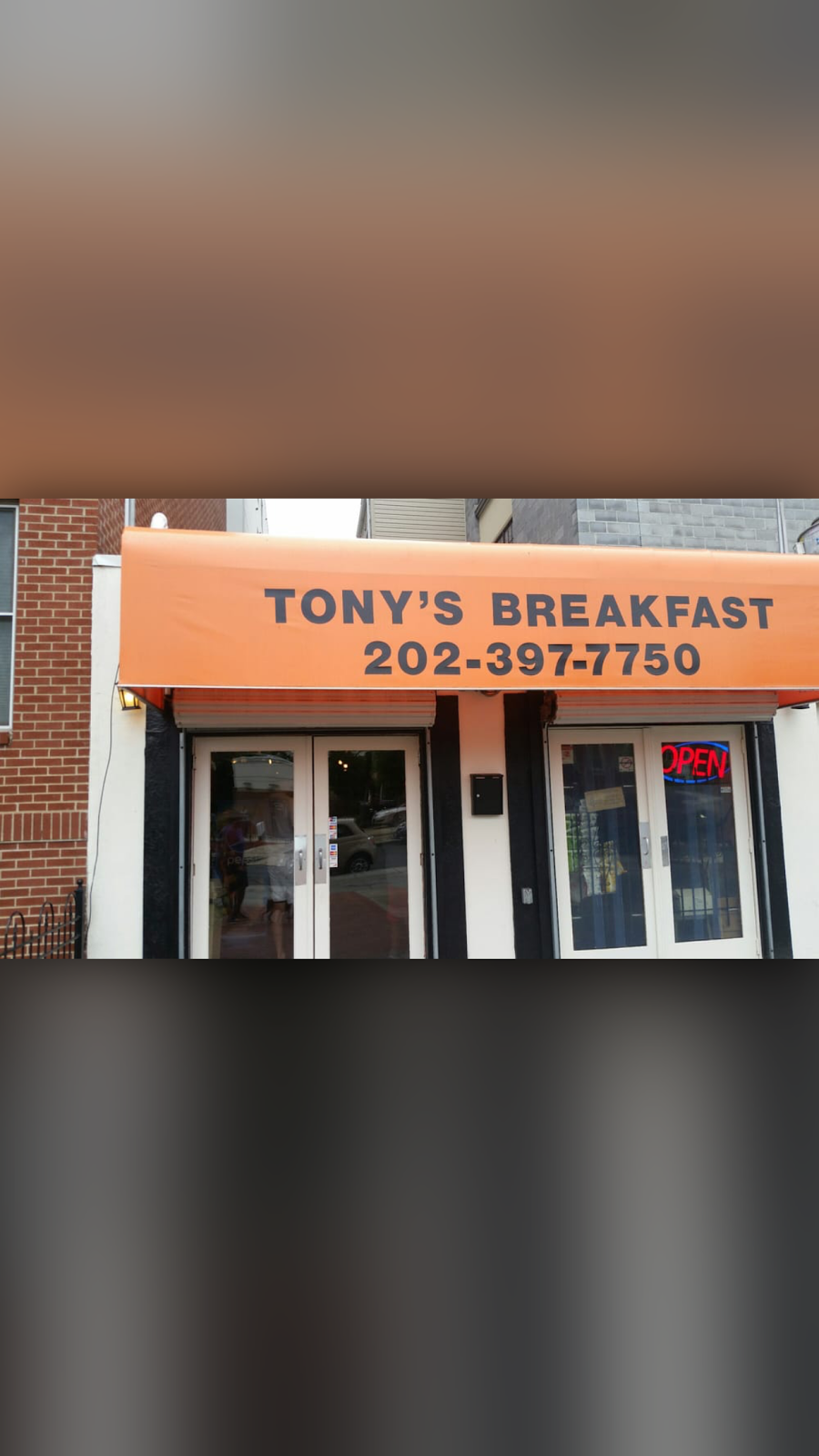 Tonys Breakfast | restaurant | 1387 H St NE, Washington, DC 20002, USA | 2023977750 OR +1 202-397-7750