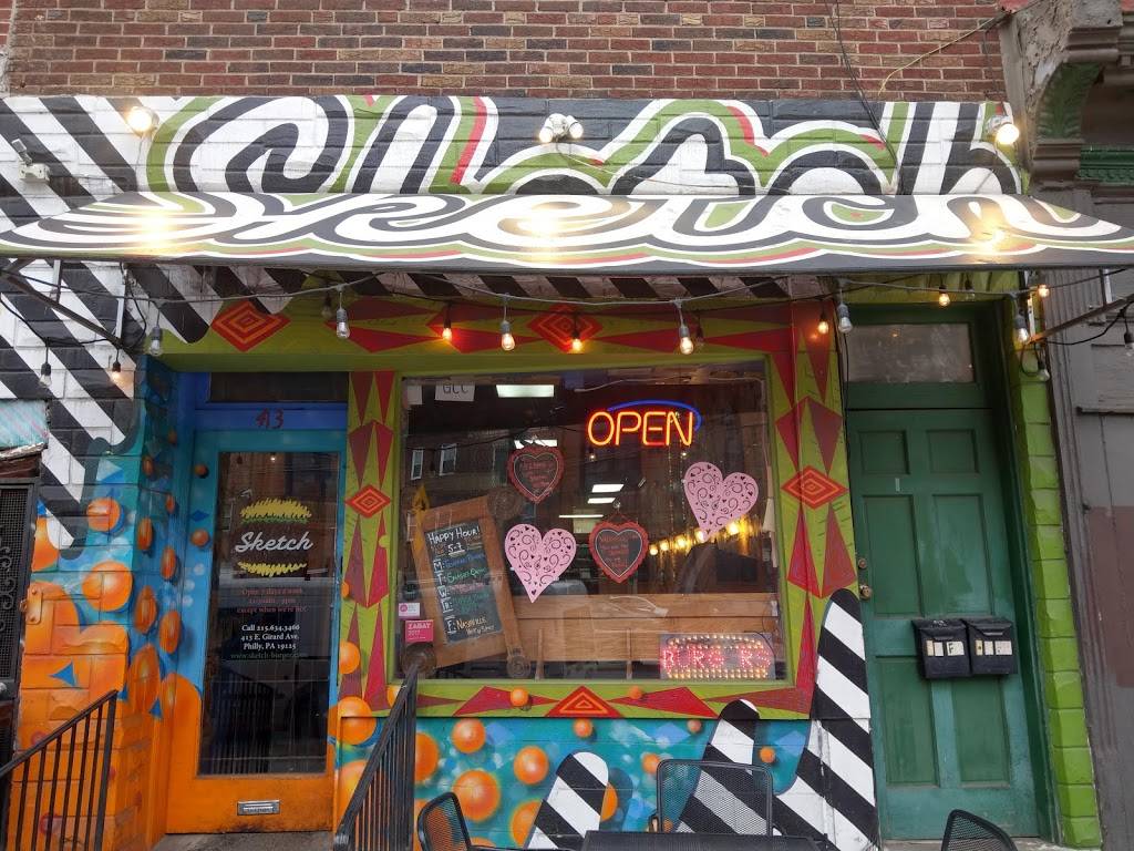 Sketch Burger | restaurant | 413 E Girard Ave, Philadelphia, PA 19125, USA | 2156343466 OR +1 215-634-3466