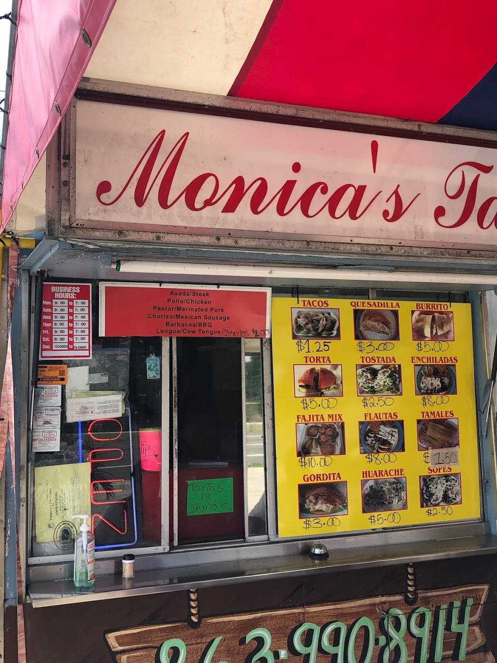 Monicas Tacos | restaurant | 5457 US-98, Highland City, FL 33846, USA | 8639908914 OR +1 863-990-8914