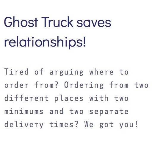 Ghost Truck Kitchen | restaurant | 356 Varick St, Jersey City, NJ 07302, USA | 2017063989 OR +1 201-706-3989