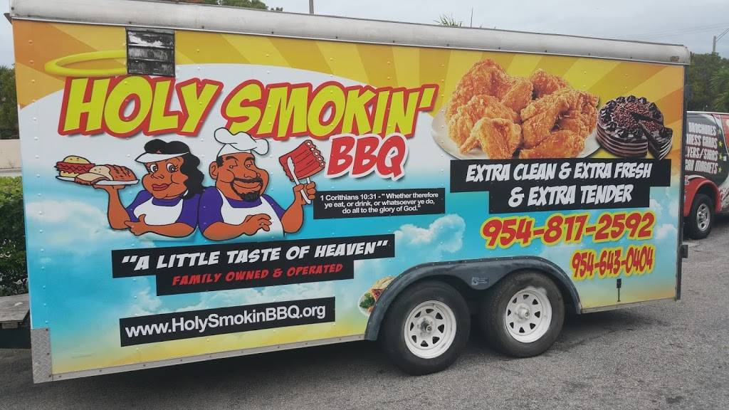Holy Smokin BBQ | restaurant | 2948 NW 9th St, Fort Lauderdale, FL 33311, USA | 9548172592 OR +1 954-817-2592