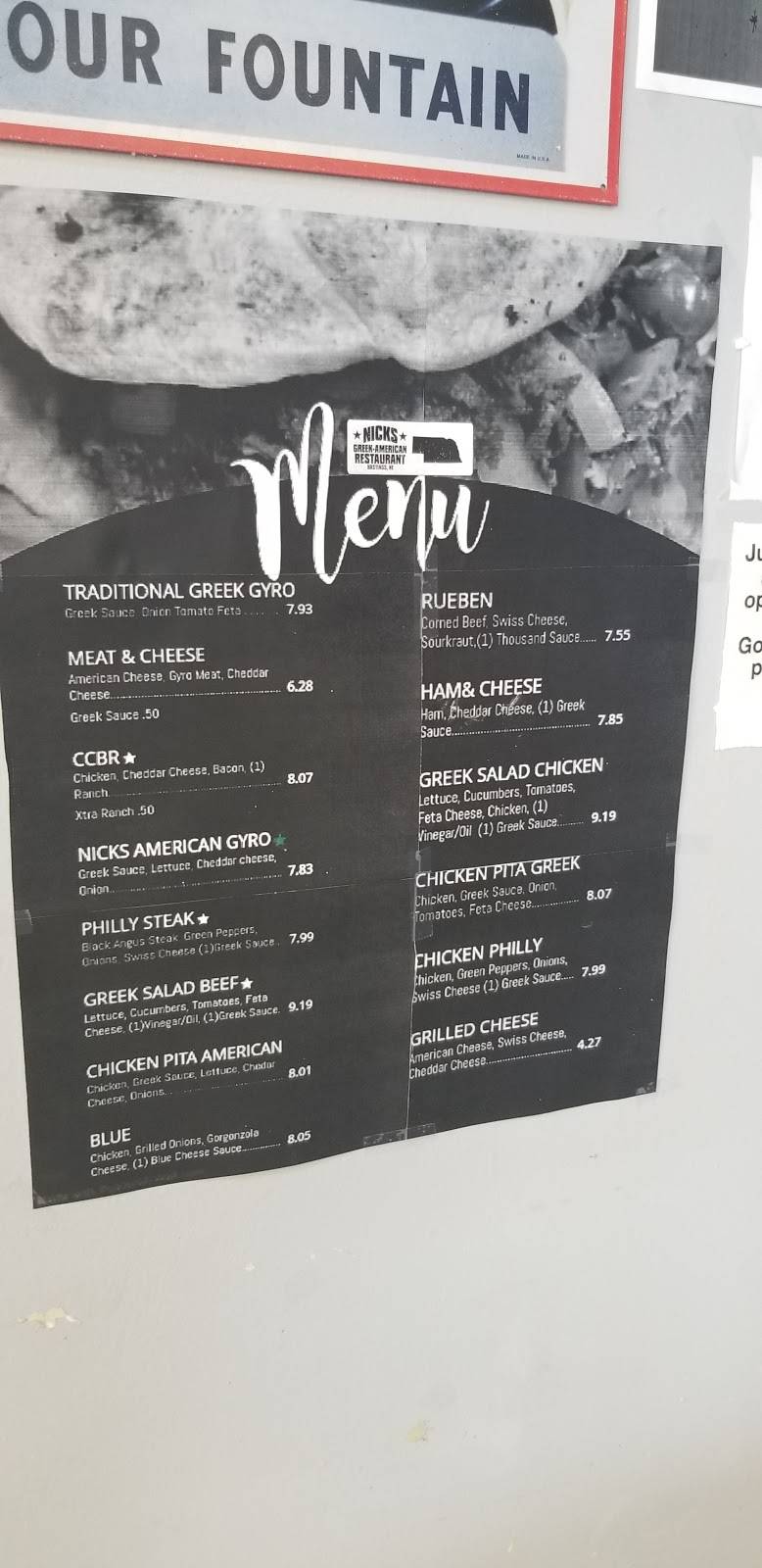 Nicks Gyros | restaurant | 1414 N Burlington Ave, Hastings, NE 68901, USA | 4024625070 OR +1 402-462-5070