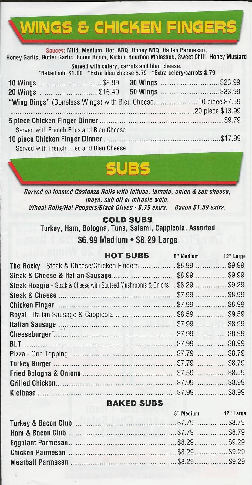 Rockys Island Pizza | restaurant | 2600 Grand Island Blvd #3148, Grand Island, NY 14072, USA | 7167741100 OR +1 716-774-1100