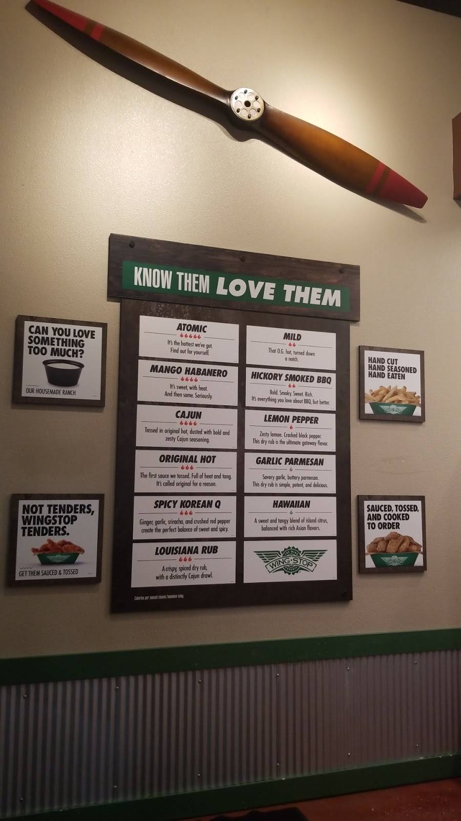 Wingstop | restaurant | 2771 Monument Rd, Jacksonville, FL 32225, USA | 9045127383 OR +1 904-512-7383